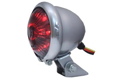 HARLEY Round LED Tail Lamp with Smoked Lens fits 0-  Custom, application