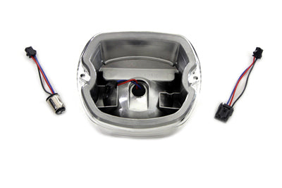HARLEY Chrome Tail Lamp w/ Red LED FLST FLT FLH FXD XL 2000-UP 68085-08