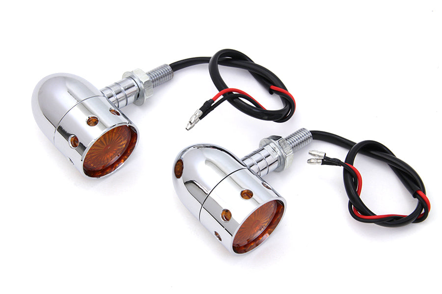 HARLEY Chrom Bullet Markierungsleuchten-Set, passend für 0- Custom, Anwendung