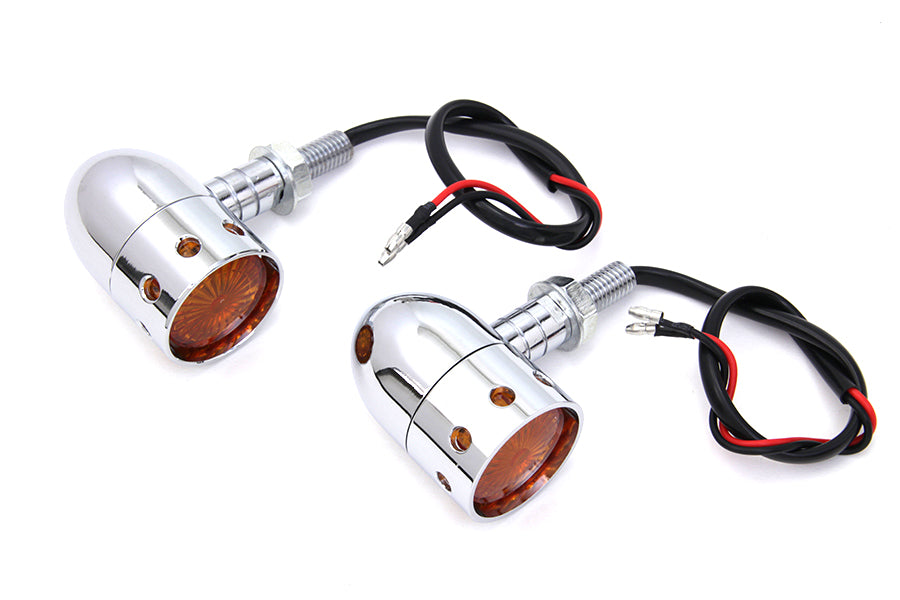 HARLEY Chrom Bullet Markierungsleuchten-Set, passend für 0- Custom, Anwendung