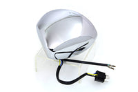 HARLEY Chrome Oval Style Headlamp fits 0-  Custom,