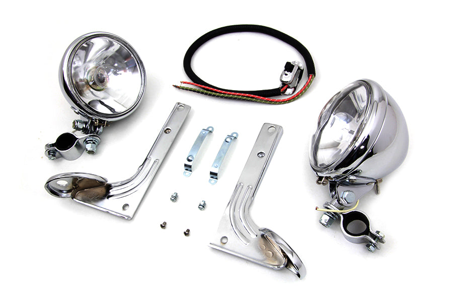 HARLEY Zusatzscheinwerfer-Kit Passend für FL-Modelle Baujahr 1949–1963,