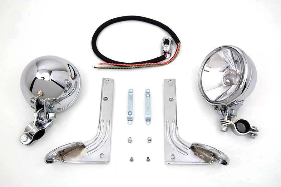 HARLEY Zusatzscheinwerfer-Kit Passend für FL-Modelle Baujahr 1949–1963,