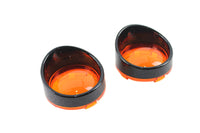 HARLEY Deuce Style Turn Signal Set Amber Fits 0-  Custom, application