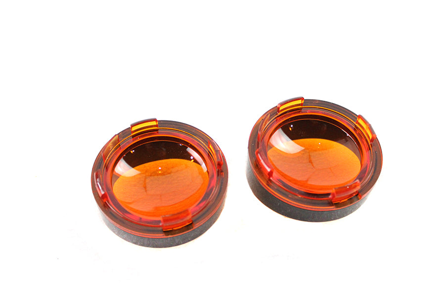 HARLEY Deuce Style Turn Signal Set Amber Fits 0-  Custom, application