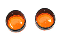 HARLEY Deuce Style Turn Signal Set Amber Fits 0-  Custom, application