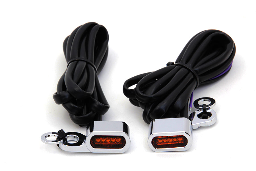 HARLEY Chrom-LED-Blinkerset Passend für 2000-2014 FXST, 2000-2014 FLST, 1996-2003 XL, 1999-2017