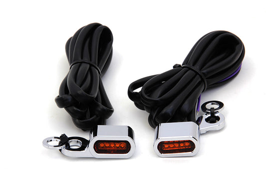 HARLEY Chrom-LED-Blinkerset Passend für 2000-2014 FXST, 2000-2014 FLST, 1996-2003 XL, 1999-2017