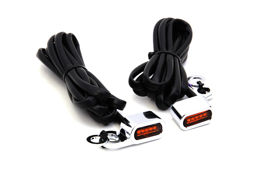 HARLEY Chrom-LED-Blinkerset Passend für 2000-2014 FXST, 2000-2014 FLST, 1996-2003 XL, 1999-2017