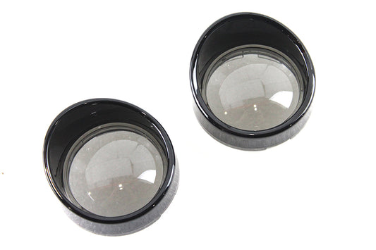 HARLEY Deuce Style Turn Signal Visor Set Smoke Fits 0-  Custom, application