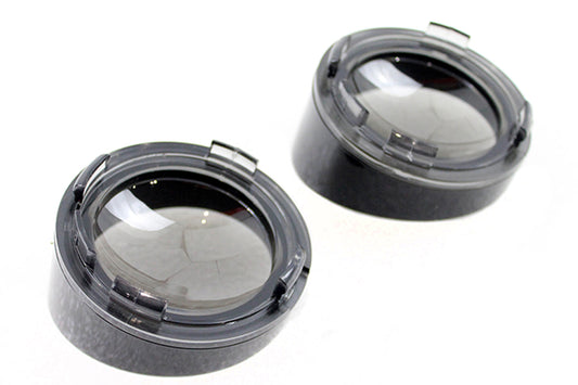 HARLEY Deuce Style Turn Signal Visor Set Smoke Fits 0-  Custom, application