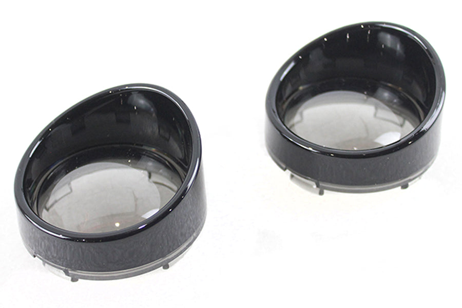HARLEY Deuce Style Blinker-Visier Set Smoke passt 0- Custom, Anwendung