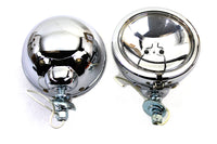 HARLEY Chrom 4-1/2 Zoll Zusatzscheinwerfer Set mit klarer 6 Volt Glühbirne Passend für 0- Custom, Anwendung