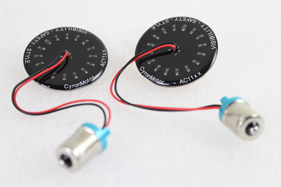 HARLEY Cyron Blinker-Einsatz-Set „Wide View“ passend für 0-  Custom, Anwendung