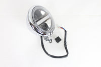 HARLEY 5-3/4 inch Bates Style LED Headlamp Chrome fits 0-  All,