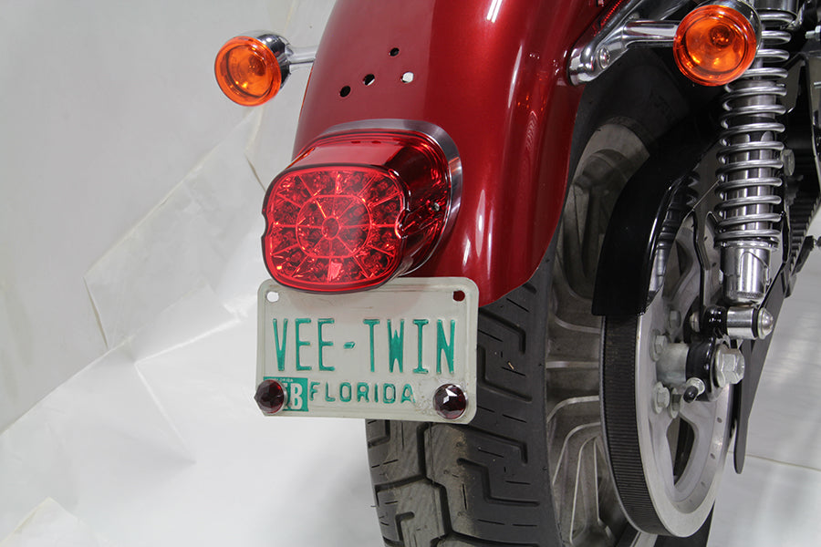 HARLEY Lay Down Rücklichteinheit rote LED passend für FLT Modelle ab Baujahr 1999,