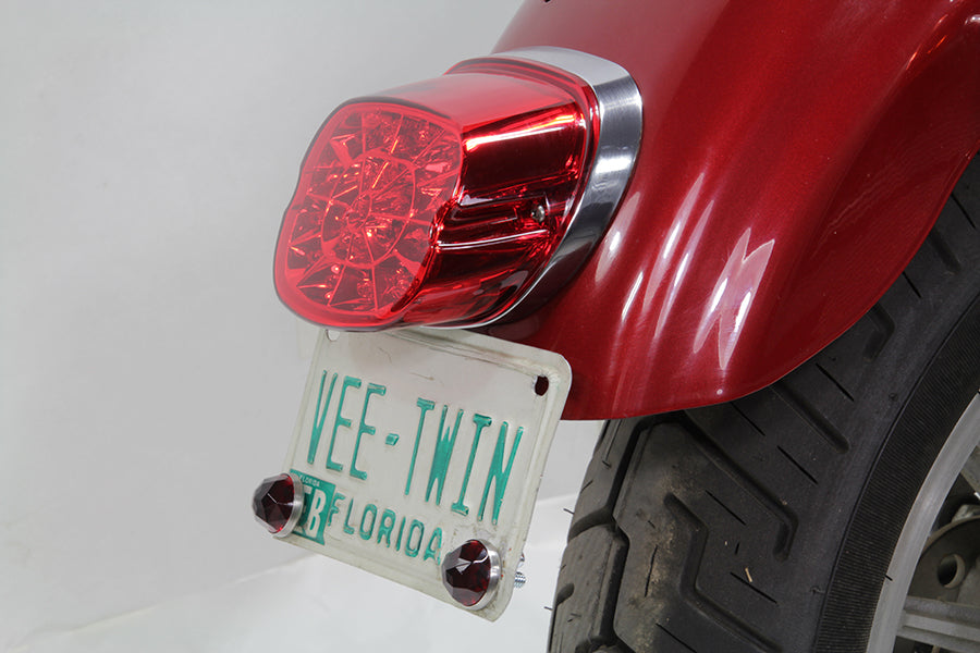 HARLEY Lay Down Rücklichteinheit rote LED passend für FLT Modelle ab Baujahr 1999,