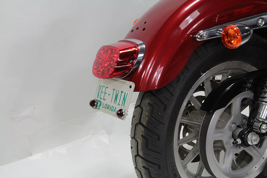 HARLEY Lay Down Rücklichteinheit rote LED passend für FLT Modelle ab Baujahr 1999,