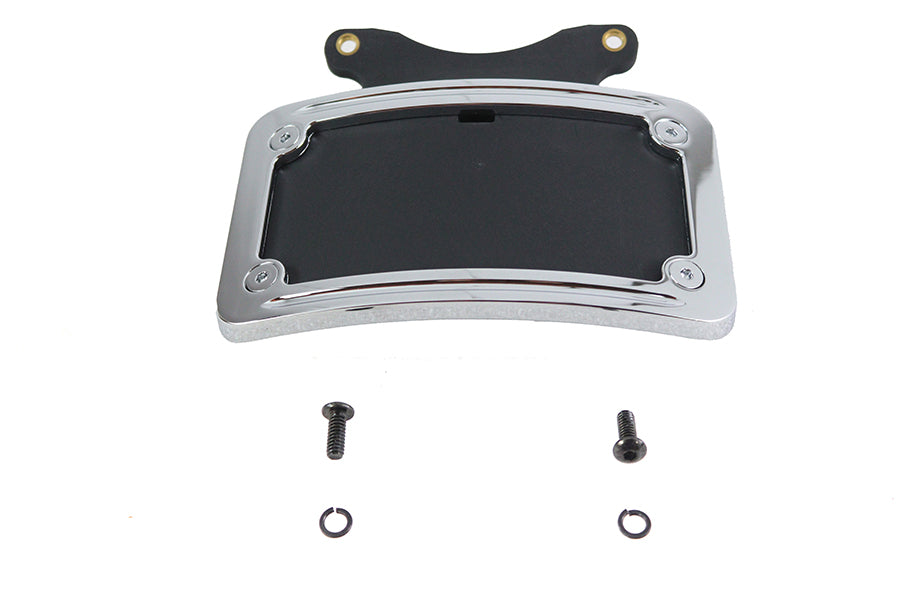 HARLEY Chrom Nummernschildrahmen gebogen Passend für 2010-UP FLHX, 2010-UP FLTRX,
