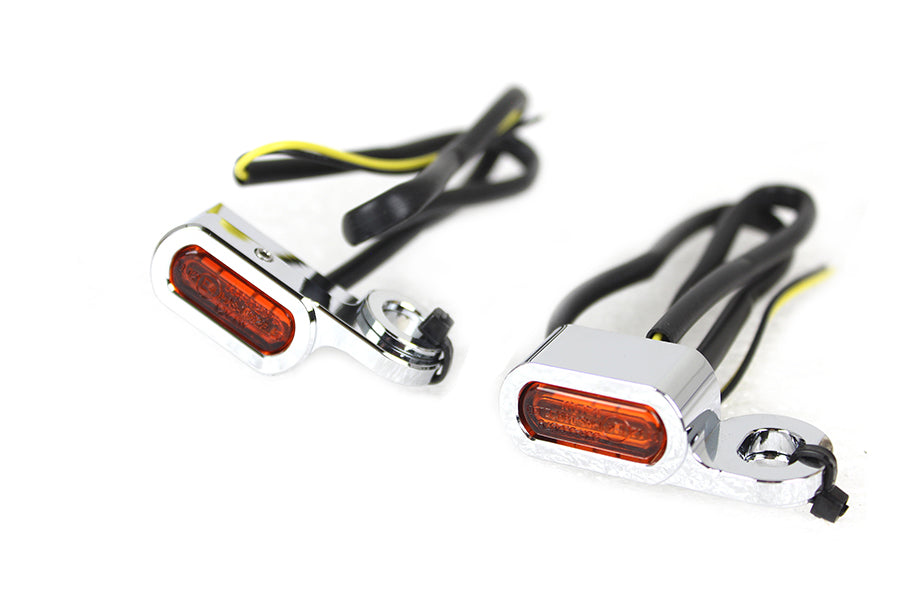 HARLEY Chrom-LED-Blinkerset passend für 2009-2016 FLT, Hydraulikkupplung 2016-2017 FLSS, Hydraulikkupplung