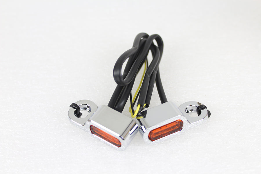 HARLEY Chrom-LED-Blinkerset passend für 2009-2016 FLT, Hydraulikkupplung 2016-2017 FLSS, Hydraulikkupplung