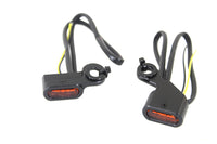 HARLEY Schwarzes LED-Blinker-Set, passend für 2000-2014 FLST, 2000-2014 FXST, 1999-2017 FXD, 1996-2003