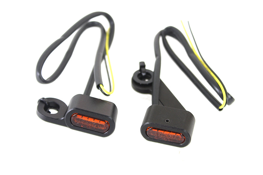HARLEY Schwarzes LED-Blinkerset passend für 2004-2018 XL,