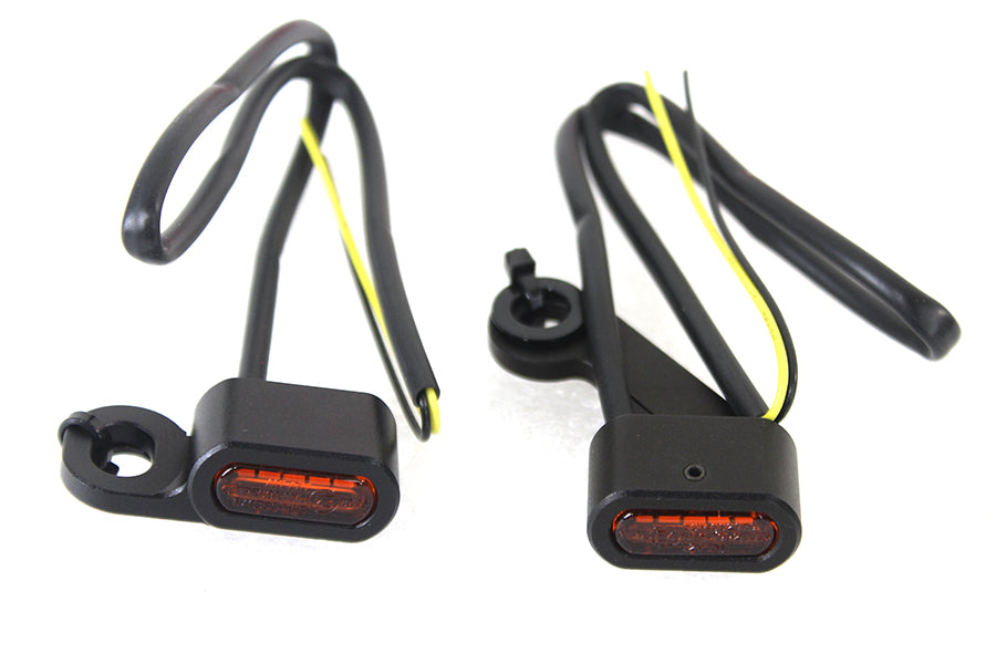 HARLEY Schwarzes LED-Blinkerset passend für 2004-2018 XL,