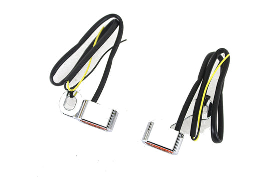 HARLEY Chrom LED Blinker Set Passend für 2007-2017 FLT, Mechanische Kupplung 2015-2018 FLST, Mechanische K
