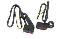 HARLEY Schwarzes LED-Blinkerset Passend für 2007-2017 FLT, mechanische Kupplung 2015-2018 FLST, mechanische Kl