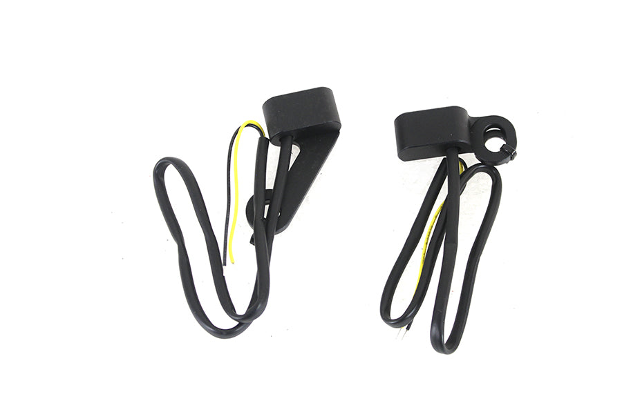 HARLEY Schwarzes LED-Blinkerset Passend für 2007-2017 FLT, mechanische Kupplung 2015-2018 FLST, mechanische Kl