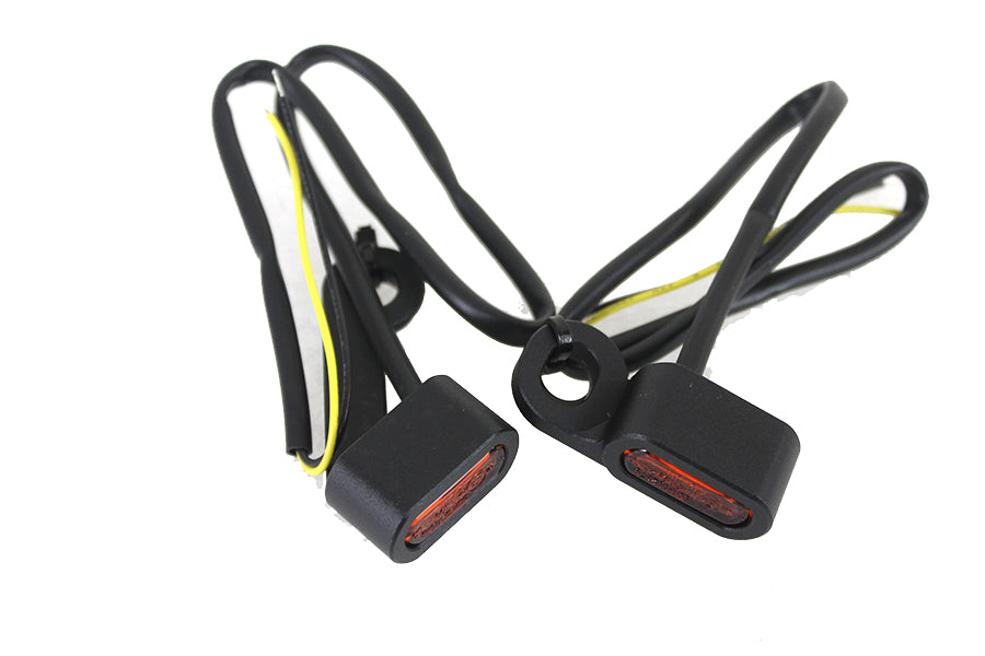 HARLEY Schwarzes LED-Blinkerset Passend für 2007-2017 FLT, mechanische Kupplung 2015-2018 FLST, mechanische Kl