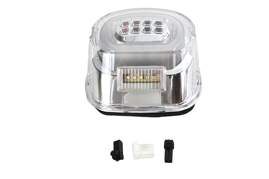HARLEY Chrom-Rücklicht mit LED-Blinkern, passend für FL 1999–2013, FX 1999–2013, XL 1999–2013