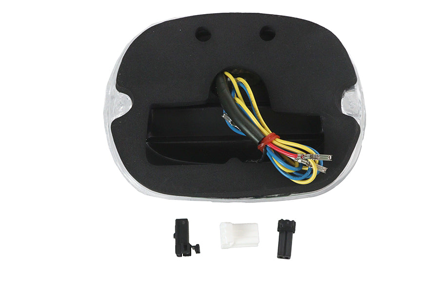 HARLEY Chrom-Rücklicht mit LED-Blinkern, passend für FL 1999–2013, FX 1999–2013, XL 1999–2013