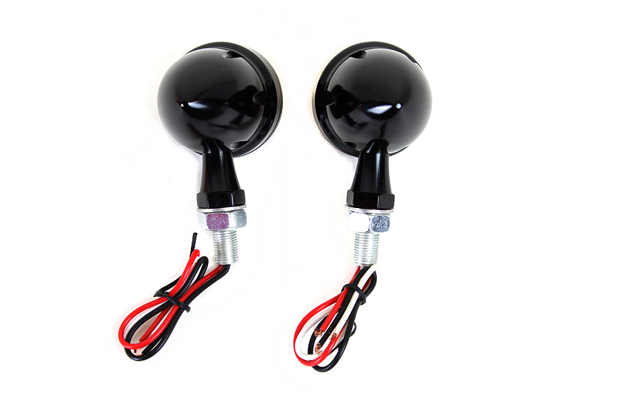 HARLEY LED Bullet Blinker Set Schwarz mit rotem Glas Passend für 0-  Custom, Anwendung