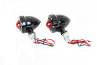 HARLEY LED Bullet Blinker Set Schwarz mit rotem Glas Passend für 0-  Custom, Anwendung
