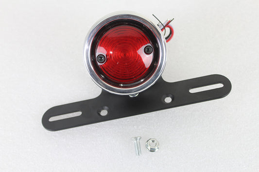 HARLEY LED 2 inch Round Tail Lamp Assembly Chrome Fits 0-  Custom, application