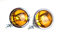 HARLEY 12 Volt Amber Spotlamp Set Passend für 1964-UP FL,   1964-UP FL,