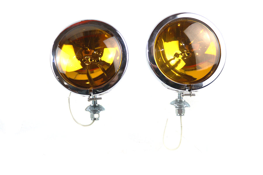 HARLEY 12 Volt Amber Spotlamp Set Passend für 1964-UP FL,   1964-UP FL,