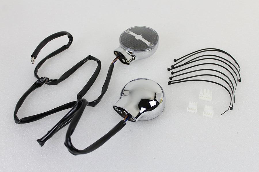 HARLEY Amber LED Flache Blinkerlinse Set Passend für 2001-2017 FLSTC, Modelle mit flachen Blinkerlinsen