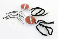HARLEY Amber LED Flachglas Blinker-Set Passend für 2001-2017 FLSTC, Modelle mit Flachglas-Blinkern