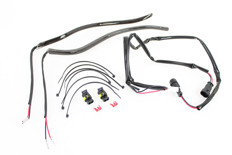 HARLEY Verkleidungs-Kantenleuchten-Kit mit weißen LEDs, passend für FLH ab 2014, FLHX ab 2014, FLHTCUTG ab 2014