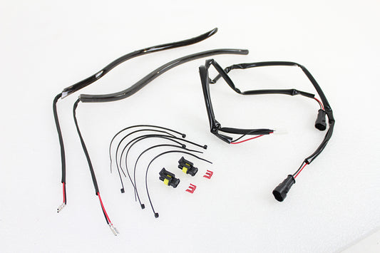 HARLEY Verkleidungs-Kantenleuchten-Kit mit weißen LEDs, passend für FLH ab 2014, FLHX ab 2014, FLHTCUTG ab 2014