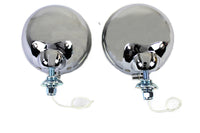 HARLEY 4-1/2 Zoll Fluted Spotlampen-Set mit 12 Volt Glühbirne Passend für 1964-1984 FL, 1979-UP FLT, 1979-UP