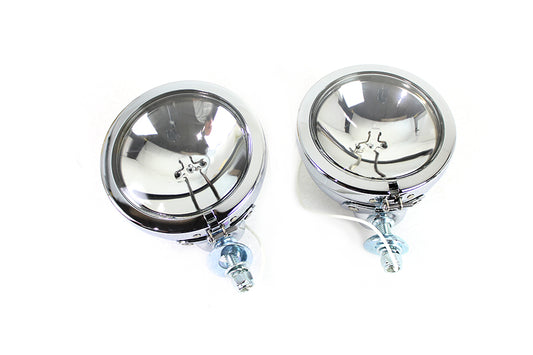 HARLEY 4-1/2 Zoll Spotlampen-Set mit 12-Volt-Glühbirne Passend für 1964-1984 FL, 1979-UP FLT, 1979-UP FLT,