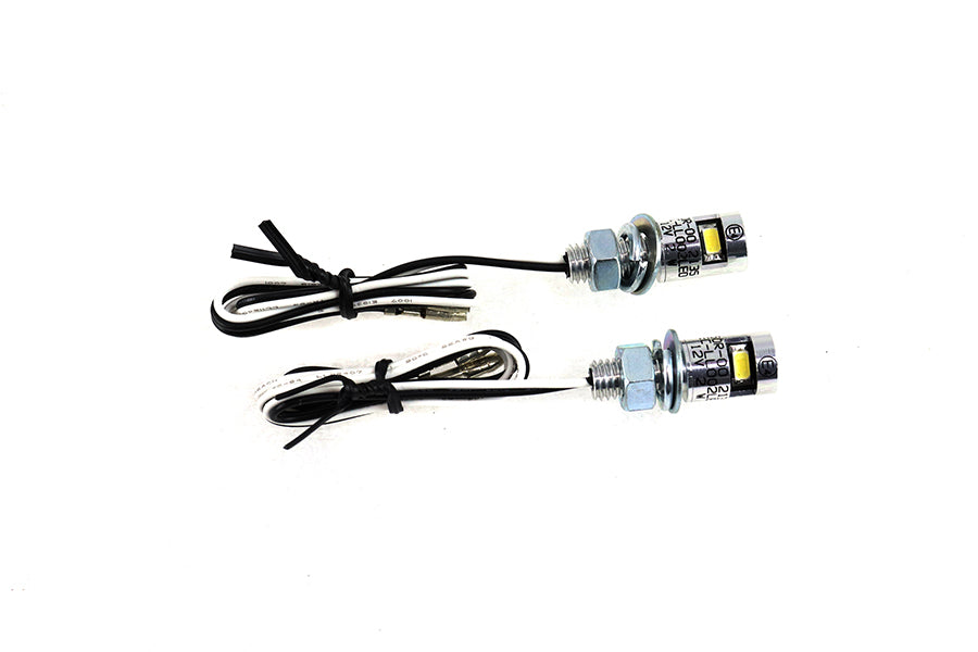 HARLEY Chrome Burdett Kennzeichenschrauben-Set mit LED Passt 0-  Sonderanfertigung, Anwendung
