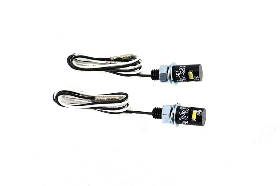 HARLEY Black Burdett Kennzeichenschrauben-Set mit LED Passt für 0-  Custom, Anwendung