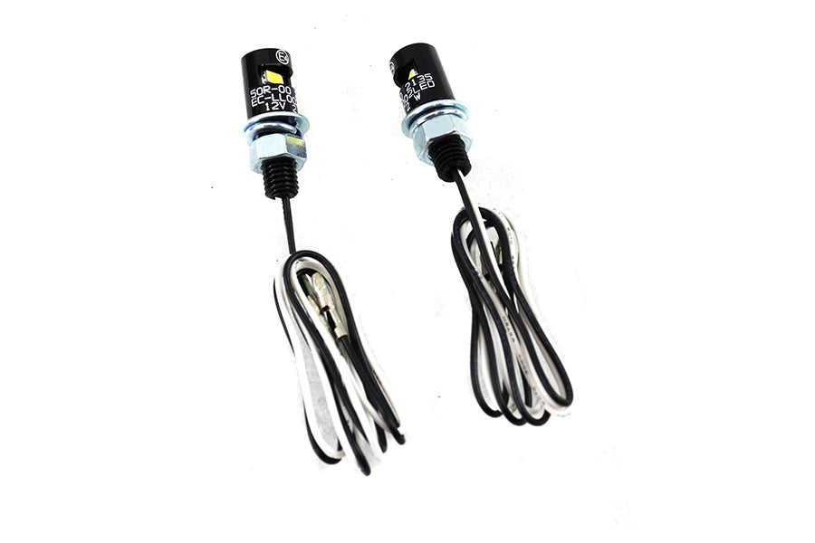 HARLEY Black Burdett Kennzeichenschrauben-Set mit LED Passt für 0-  Custom, Anwendung