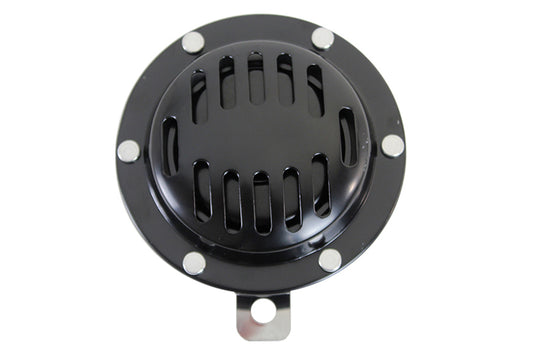 HARLEY Universal Style 6 Volt Black Horn Fits 0-  Custom, application on Classic models 0-  Custom,