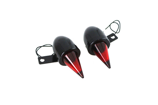 HARLEY Torpedo Bullet Lampen Set Schwarz mit Halterungen Passt 0-  Custom, Anwendung